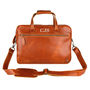 Personalised Buffalo Leather Compact Laptop Satchel, thumbnail 3 of 10