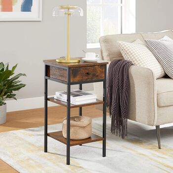 Tall Nightstand Bedside Table With A Drawer, 2 of 7