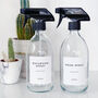 Clear Glass Spray Bottle With Personalised Label, thumbnail 3 of 9