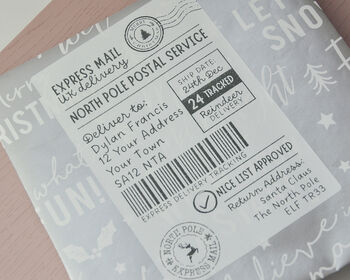 Personalised Santa Shipping Label, 5 of 5
