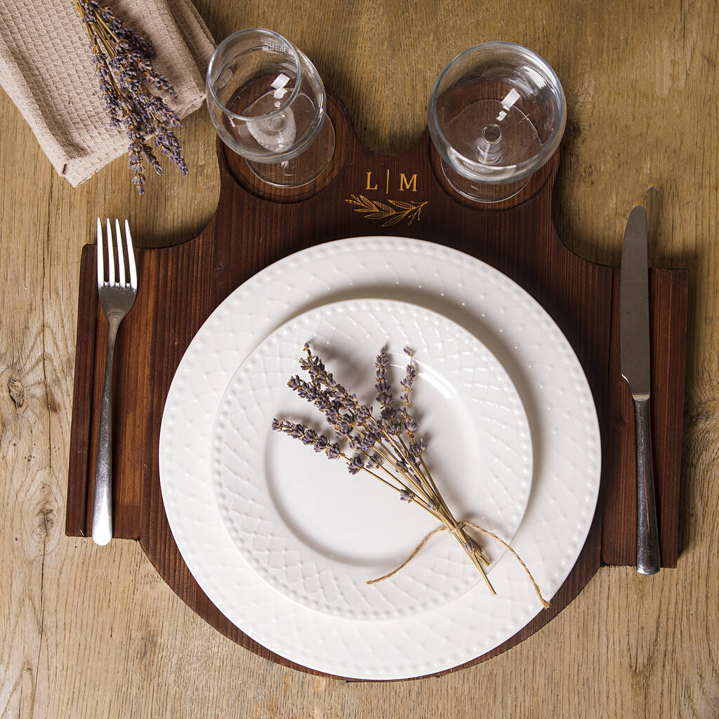 Luxury Personalised Wooden Placemats By Natural Gift Store