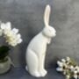 Large 43cm White Porcelain Floppy Ear Bunny Rabbit Gift, thumbnail 3 of 12