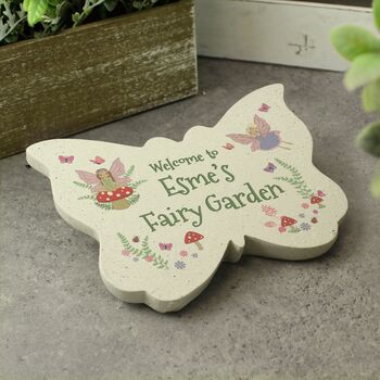 Personalised Fairy Garden Butterfly Plaque, 3 of 4
