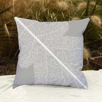 Oak Leaf Outdoor Cushion For Garden Furniture, 6 of 8