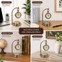 Vintage Nautical Hanging Desk Clock With Compass Base, thumbnail 8 of 12