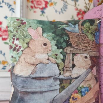Bunny Rabbit Easter Gift Pillow Decoration, 3 of 5