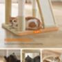 96cm Cat Tree Tower Light Grey With Side Slope, thumbnail 10 of 12