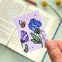 April Magnetic Birth Flower Bookmark Sweet Pea, thumbnail 5 of 7