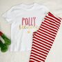 Personalised Believes Kids Christmas Pyjamas, thumbnail 2 of 2