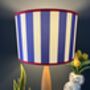 Carnival Lampshade In Bold Blue Deckchair Stripe, thumbnail 2 of 9