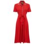 Mae Dress In Lipstick Red Vintage 1940s Style, thumbnail 1 of 2