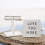 Personalised Cufflinks. Valentines Gift For Him, thumbnail 10 of 11