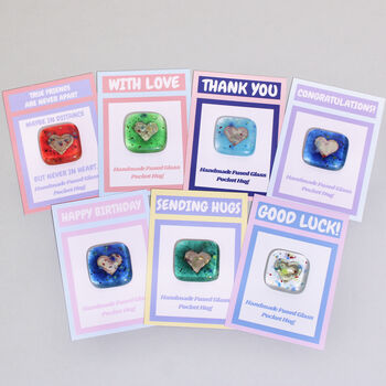 Handmade Glass Letterbox Keepsake Greeting Card Gift Pocket Token, 2 of 10