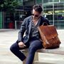 Handmade Personalised Gift For Men Leather Backpack, thumbnail 1 of 12