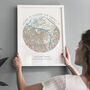 'Home Is Where The Family Is' Circle Map Print, thumbnail 3 of 3