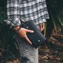 Black Leather Wristlet, thumbnail 1 of 5