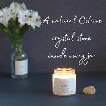 Citrine Crystal Vegan Candle With Essential Oils, 4 of 11