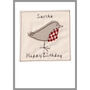 Personalised Robin Birthday Card For Him Or Her, thumbnail 9 of 12