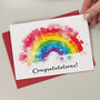Rainbow Congratulations Card, thumbnail 1 of 2