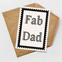 Fab Dad Father's Day Card, thumbnail 1 of 2