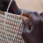 Alibaba Laundry Basket With Blue Stripes, thumbnail 4 of 5