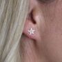 Sterling Silver Starfish Stud Earrings, thumbnail 2 of 11