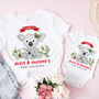 Personalised Mummy And Baby First Christmas T Shirt, thumbnail 1 of 3