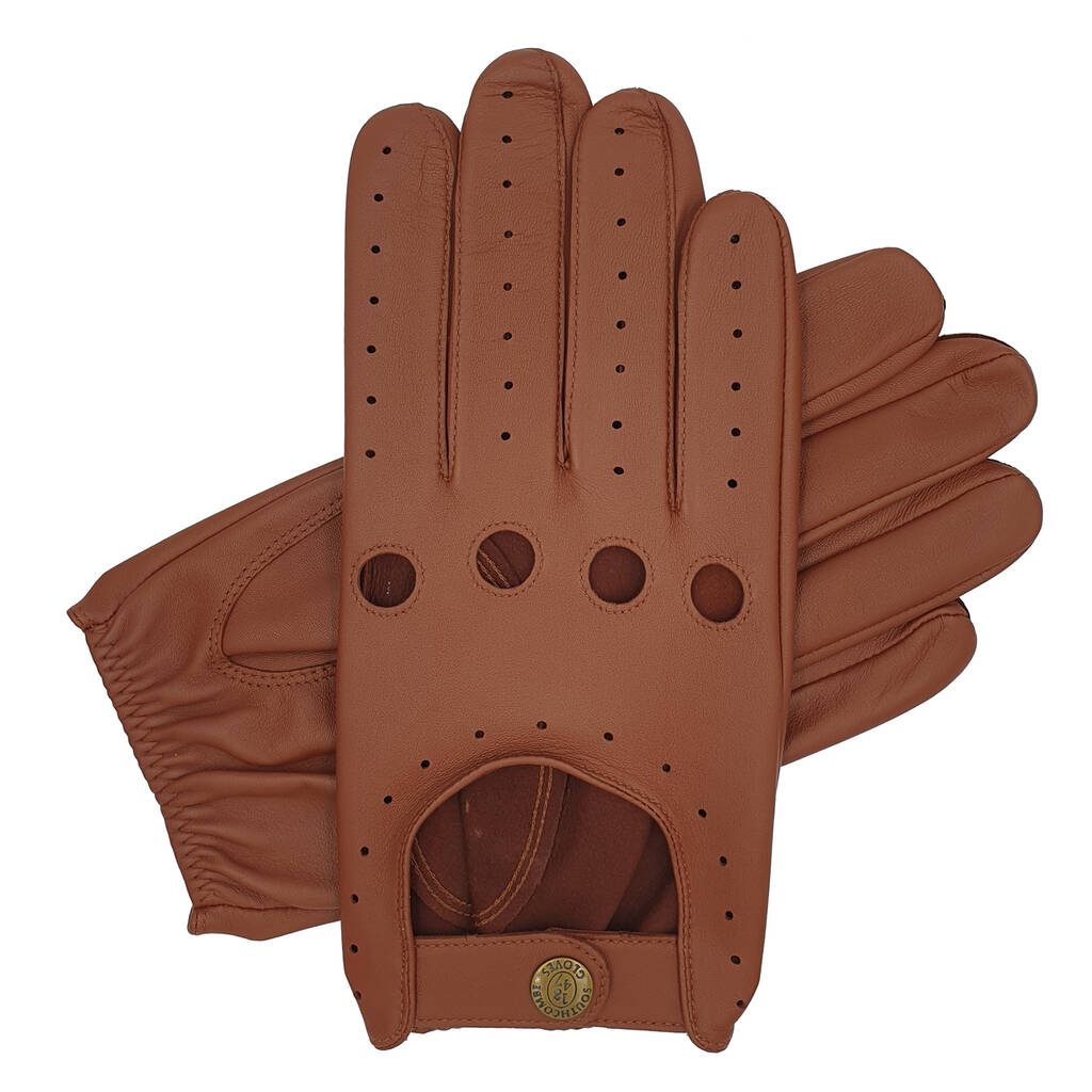 Cooper. Men's Classic Leather Driving Gloves By Southcombe Gloves