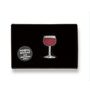Hand Embroidered Cannetille Brooch Pin 'Glass Of Wine', thumbnail 1 of 5