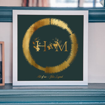 Personalised Couples Favourite Song Sound Wave Print, 6 of 10