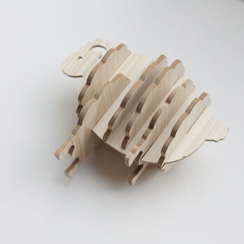 Wooden Sheep Coaster Stack Up Design Six Pieces Set, 6 of 9