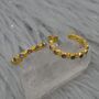 Labradorite Hoop Earrings: Silver Or Gold, thumbnail 5 of 12