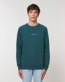 Custom Flag Organic Cotton Men’s Sweatshirt, 6 of 11