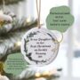 To My/Our Daughter On Her First Christmas As A Mummy Wreath Decoration, thumbnail 2 of 3