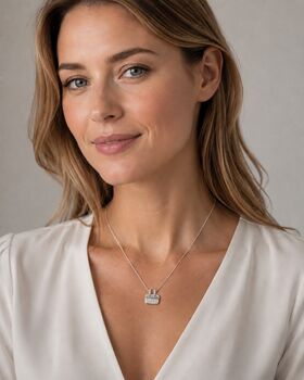 The Sanctuary Pendant Necklace In Sterling Silver/Gold Plated, 3 of 5
