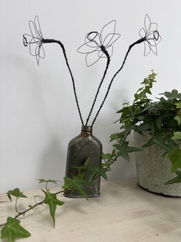Three Handmade Wire Daffodils, 5 of 9