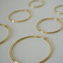 Quality Rose Gold Plated Hoop Earrings, Three Sizes, thumbnail 6 of 8