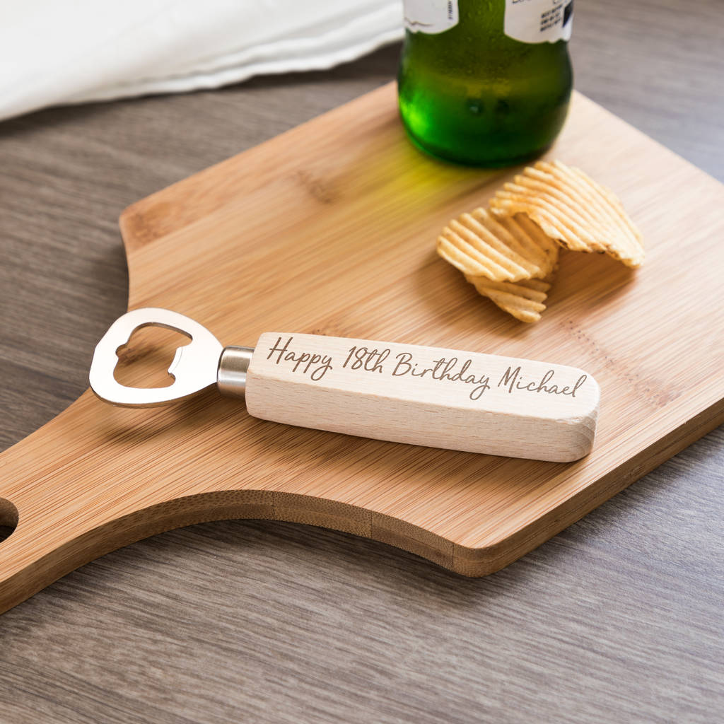 Personalised 18th Birthday Gift Bottle Opener By Mirrorin