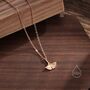 Delicate Ginkgo Leaf Pendant Necklace, thumbnail 3 of 10