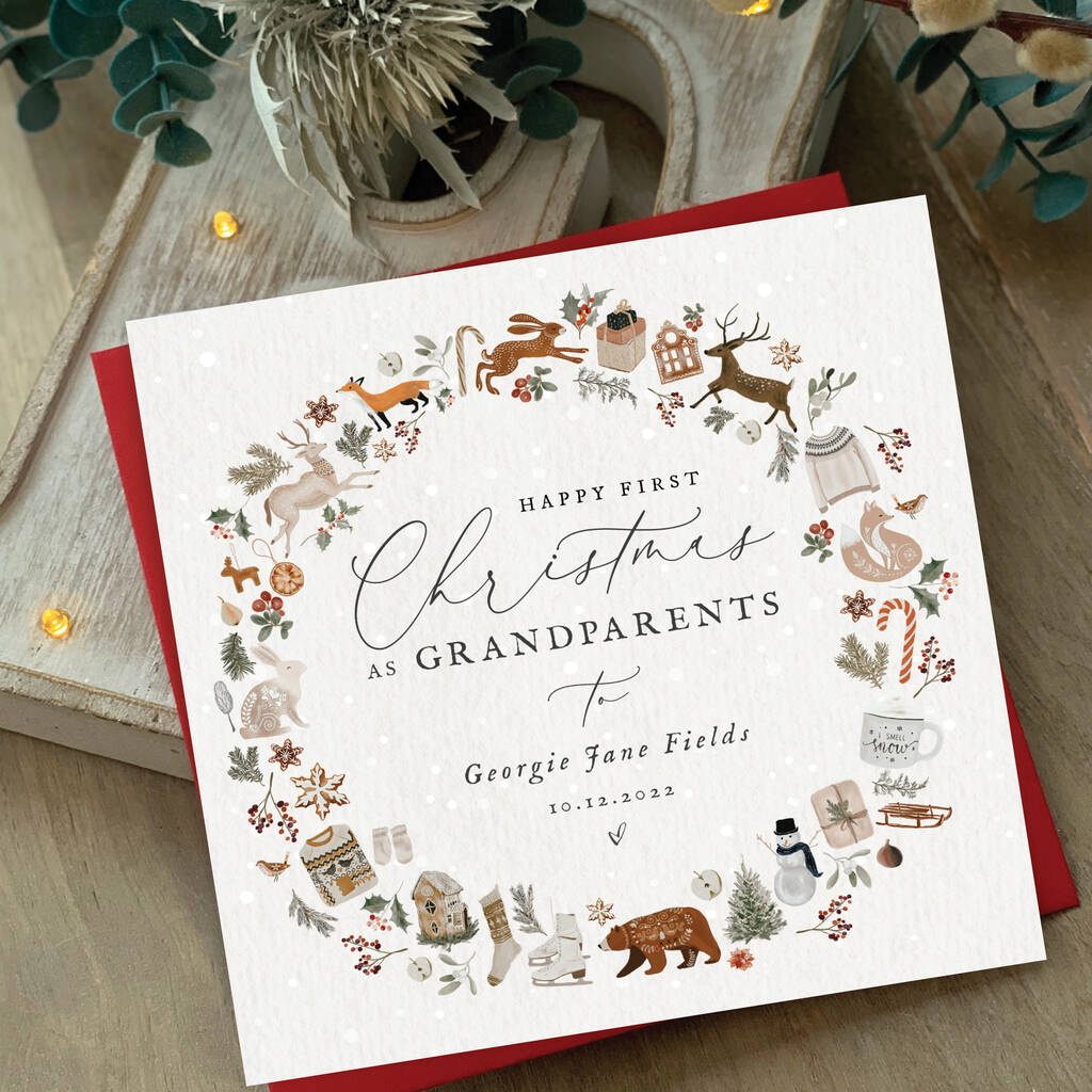 Niece/Nephew 1st Christmas Card|Christmas Card Sw By Farrah & Eve Paper Co.