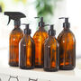 Refillable Amber Glass Or Plastic Bottle, thumbnail 1 of 9