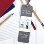 Personalised Teacher Bookmark With Childs Drawing, thumbnail 1 of 2