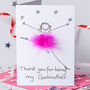 Personalised 3D Thank You For Being My Godmother Card, thumbnail 1 of 4