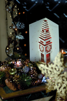 50 Personalised Big Ben Christmas Pop Up Cards, 2 of 2