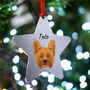 Yorkshire Terrier Dog Christmas Decoration Personalised, thumbnail 7 of 9