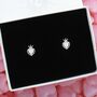 Scared Heart Opal Stud Earrings, thumbnail 1 of 2