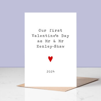 Personalised Newlyweds Valentine's Day Card, 2 of 3