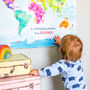 'Be An Explorer' Childrens Illustrated Map Hanging, thumbnail 1 of 8