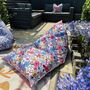 Outdoor Beanbag In Sparrow And Plumb Wildflower, thumbnail 3 of 4