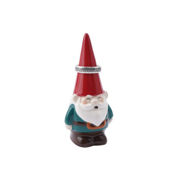 Ceramic Decorative Garden Gnome Ring Holder In Gift Box, 3 of 4